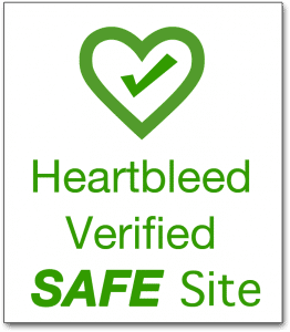 Heartbleed Verified Safe Site Seal Box
