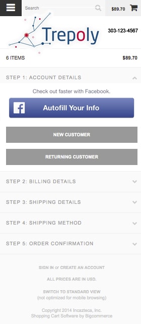 BigCommerce Facebook Checkout
