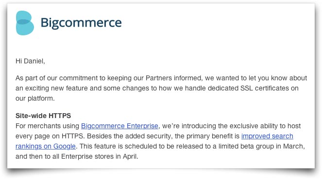 BigCommerce - Site-wide HTTPS image
