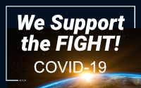 We Support the Fight against COVID-19 Badge