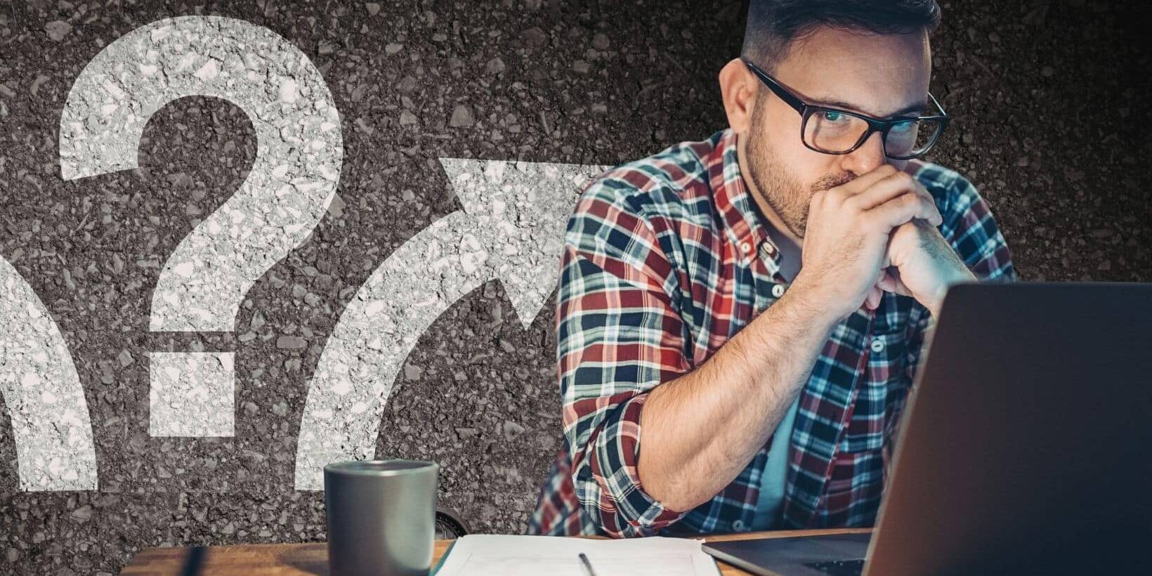 Online Store Owner Making an Important Decision